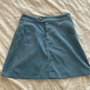 corduroy blue skirt